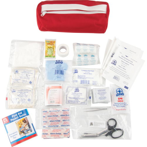 First Aid Kit, Class 1 Medical Device, Nylon Bag Pathway Supply LP