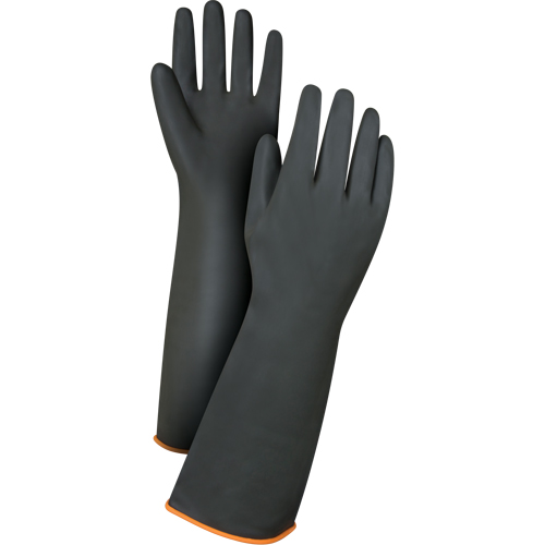 Gants de poids lourd pour la manipulation de produits chimiques, Taille Grand/9, 18" lo, Latex de caoutchouc, 30 mils Pathway Supply LP