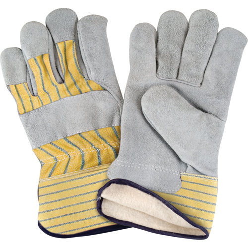 Gants d'ajusteur doubl&eacute;s pour l'hiver, T-Grand, Paume en Cuir de vache refendu, Doublure en Molleton de coton Pathway Supply LP