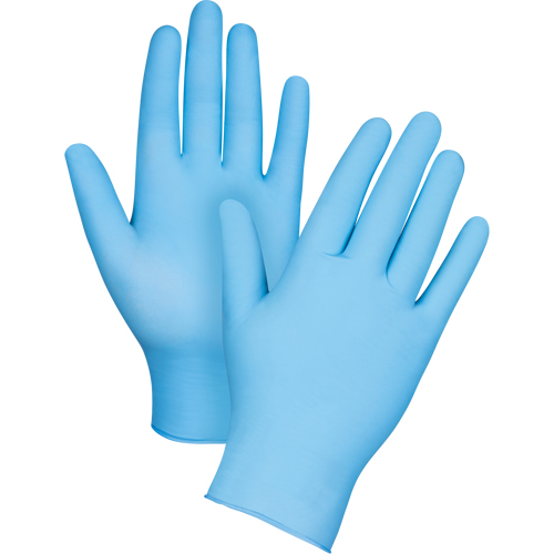 Puncture-Resistant Examination Gloves, Large, Nitrile, 4.5-mil, Powdered, Blue Pathway Supply LP