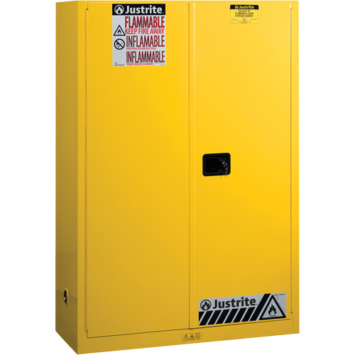 Sure-Grip&reg; Ex Flammable Storage Cabinets, 45 gal., 2 Door, 43" W x 65" H x 18" D Pathway Supply LP