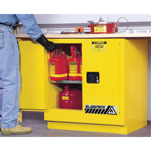 Sure-Grip&reg; EX Undercounter Flammable Safety Cabinet, 22 gal., 2 Door, 35" W x 35" H x 22" D Pathway Supply LP