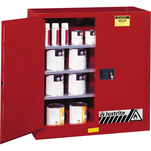 Sure-Grip&reg; EX Combustibles Safety Cabinet for Paint and Ink, 40 gal., 3 Shelves Pathway Supply LP
