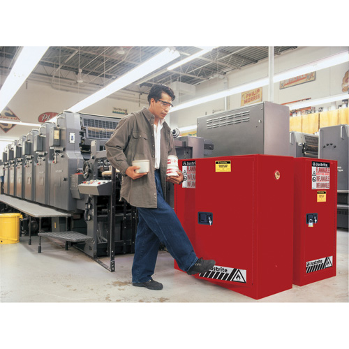 Sure-Grip&reg; EX Combustibles Safety Cabinet for Paint and Ink, 40 gal., 3 Shelves Pathway Supply LP