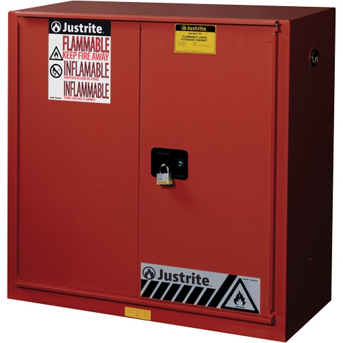 Sure-Grip&reg; EX Combustibles Safety Cabinet for Paint and Ink, 40 gal., 3 Shelves Pathway Supply LP