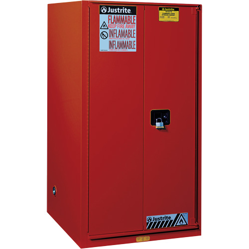 Armoire de s&eacute;curit&eacute; pour la peinture et les encres combustibles EX Sure-Grip, 96 gal., 5 tablettes Pathway Supply LP