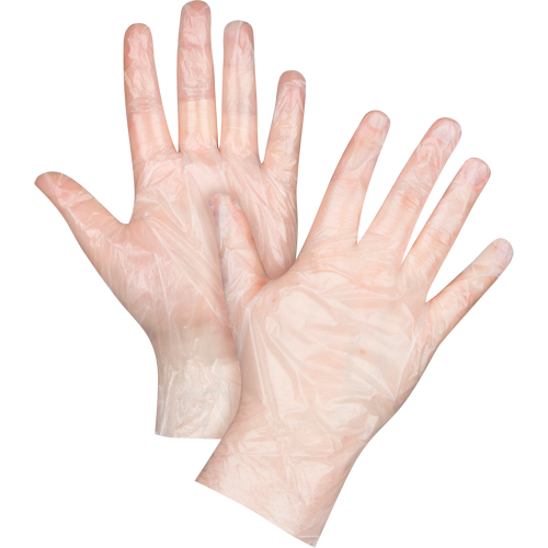 Economy Disposable Gloves, Small, Polyethylene, 1-mil, Powder-Free, Clear Pathway Supply LP