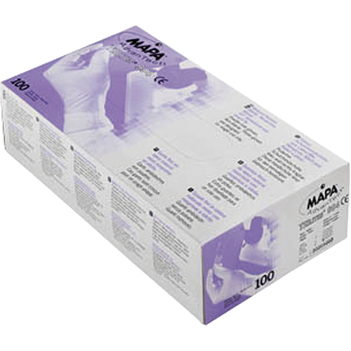 Gants en polym&egrave;re triple couche Trilites, Petit, Latex/N&eacute;opr&egrave;ne/Nitrile, 6 mils, Sans poudre, Mauve Pathway Supply LP