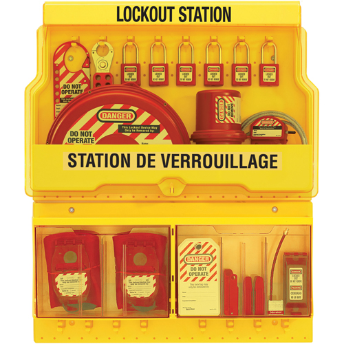 Postes de verrouillage de luxe, Cadenas Thermoplastique, Capacit&eacute; de 32, Cadenas Compris Pathway Supply LP