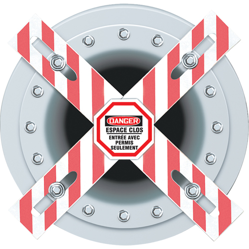 Danger Man-Way Cross Barrier Pathway Supply LP