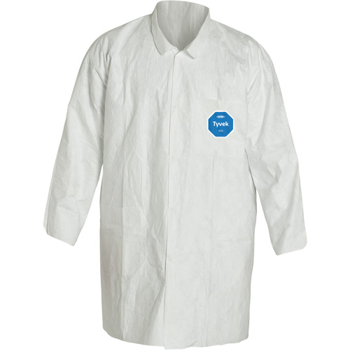 Sarrau de laboratoire, Tyvek 400, Blanc, Petit Pathway Supply LP