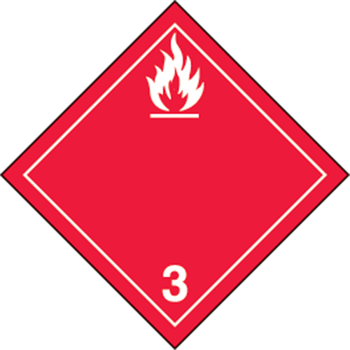 TDG Shipping Labels, Class 3, Flammable Liquids, Paper Pathway Supply LP
