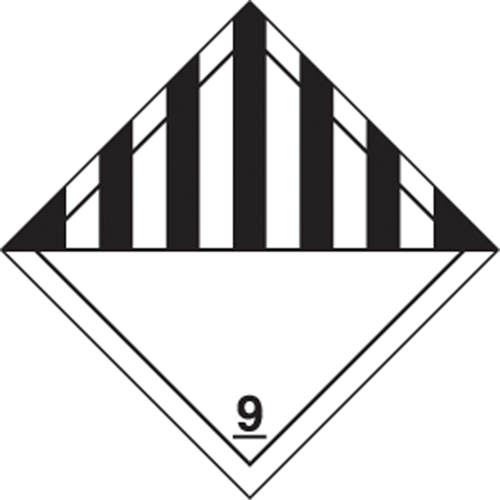 TDG Shipping Labels, Class 9, Miscellaneous Dangerous Goods, Vinyl Pathway Supply LP