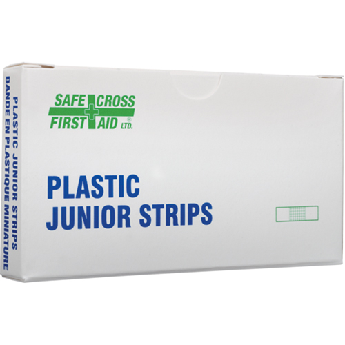 Junior Strips Bandages, Rectangular/Square, 18", Plastic, Sterile Pathway Supply LP