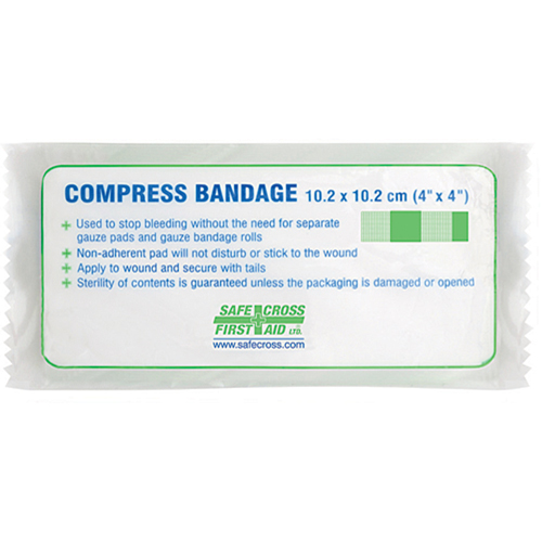 Compress (Pressure) Bandages - Sterile, 4-1/4" L x 3-1/2" W Pathway Supply LP