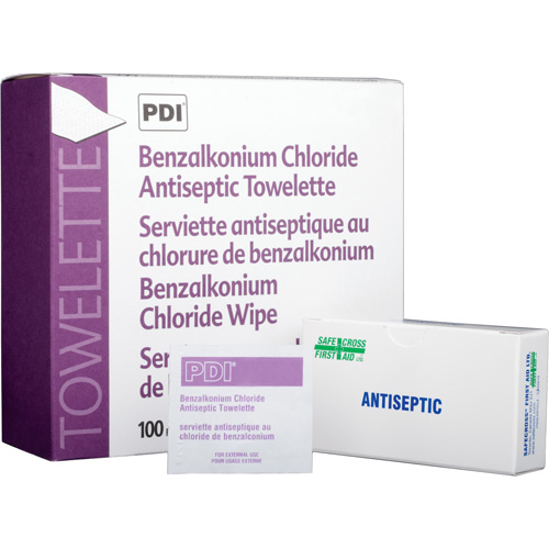 Benzalkonium Chloride Wipes, Towelette, Antiseptic Pathway Supply LP