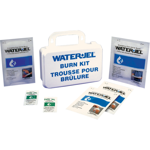 Trousses d'urgence pour brûlures Water Jel, Boîte en plastique de 10 unit&eacute;s, Classe 2 Pathway Supply LP