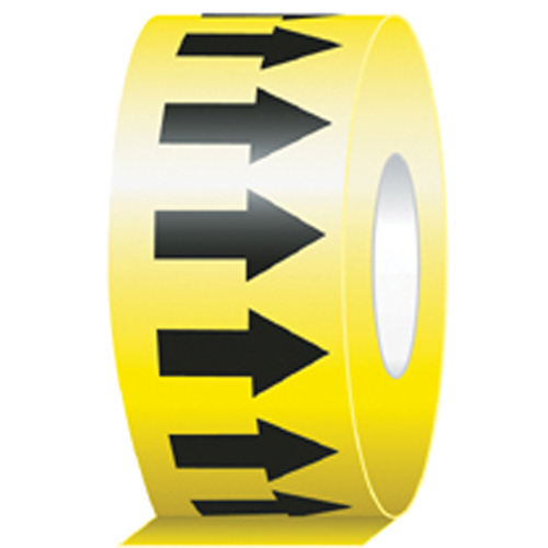 Directional Flow Arrow Tapes, 104', Black on Yellow Pathway Supply LP