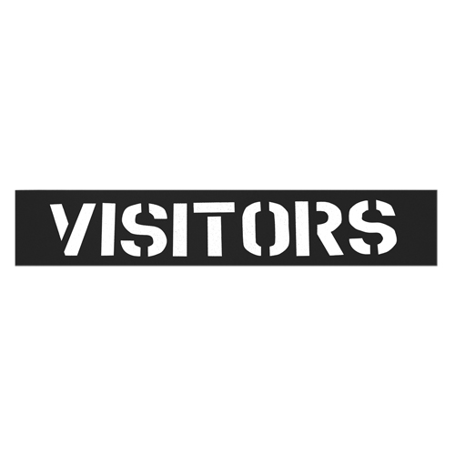 Pochoirs pour parc de stationnement, Anglais, 12" Pathway Supply LP