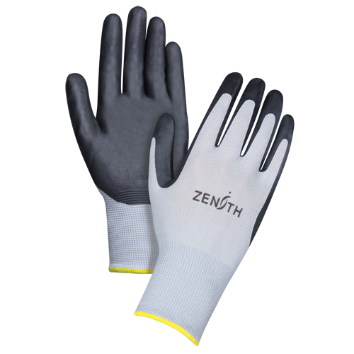 Gants l&eacute;gers enduits et respirants, 11/2T-Grand, R&ecirc;vetement Mousse de nitrile, Calibre 13, Enveloppe en Polyester Pathway Supply LP