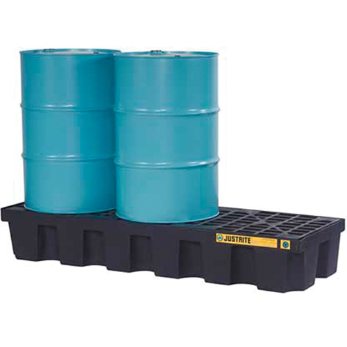 Palettes pour contr&ocirc;le des d&eacute;versements EcoPolyBlend sans drain, Capacit&eacute; de d&eacute;versement 75 gal. US, 73" x 25" x 11,6" Pathway Supply LP