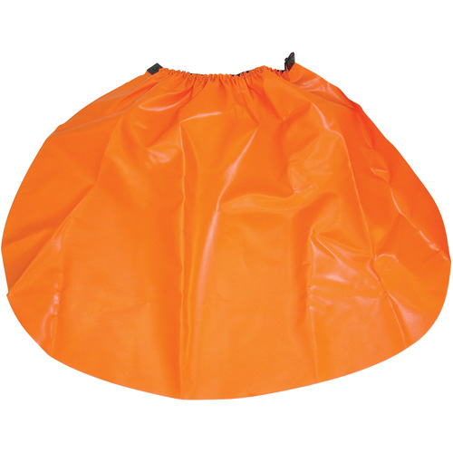 Hard Hat Rain Shield, One Size, Orange, Nylon/PVC Pathway Supply LP