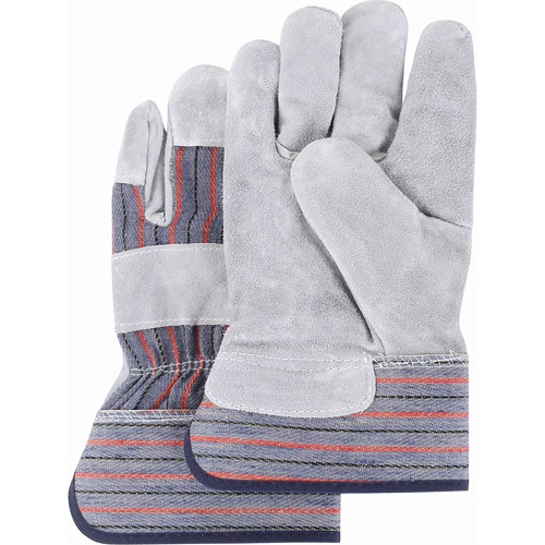 Split Back Premium Quality Fitters Gloves, Medium, Split Cowhide Palm, Cotton Inner Lining Pathway Supply LP