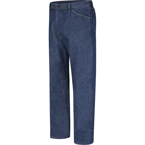 EXCEL FR&reg; Classic Fit Pre-Washed Denim Jeans, 34 Waist, 37 Inseam Pathway Supply LP