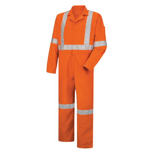 Hi-Visibility Coveralls , Men's, Orange, Size 38 Pathway Supply LP