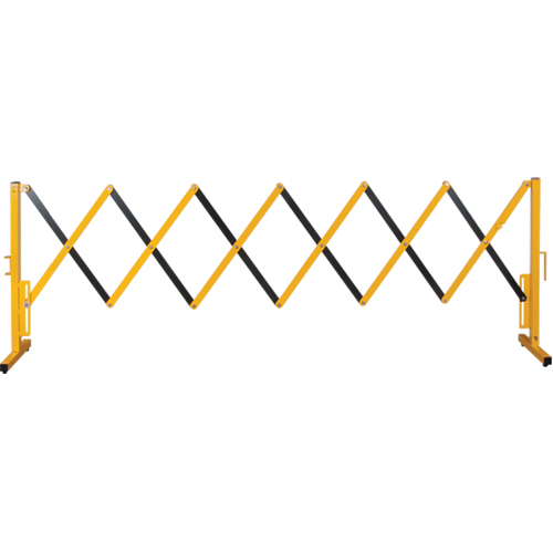Expandable Barrier, 37" H x 11' L, Black/Yellow Pathway Supply LP