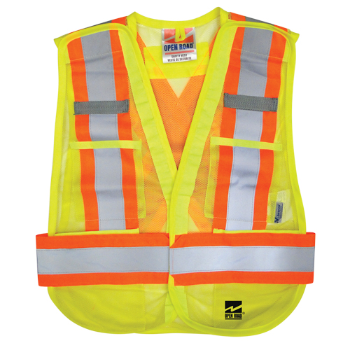 Veste d&eacute;tachable Open Road, Jaune lime haute visibilit&eacute;, Polyester Pathway Supply LP