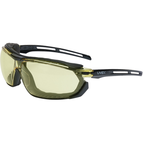 Lunettes de s&eacute;curit&eacute; &eacute;tanches Uvex Tirade, Lentille Ambr&eacute;e, Antibu&eacute;e, ANSI Z87+/R&eacute;pond ou surpasse la norme CSA Z94.3 Pathway Supply LP