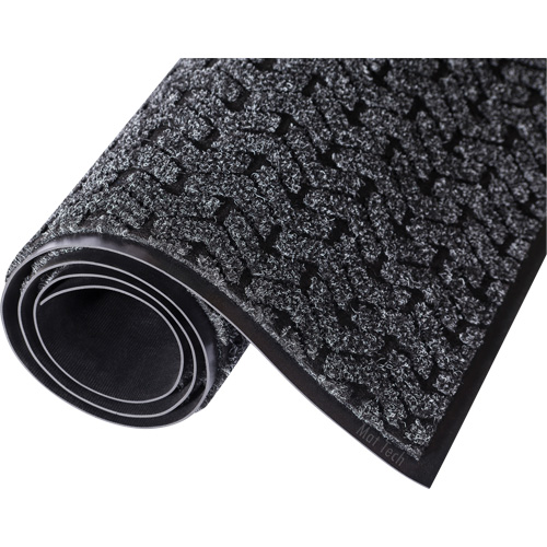 Tapis de couloir Tire-Track, Essuie-pieds/grattoir, 4' x 6' x 3/8", Charbon Pathway Supply LP