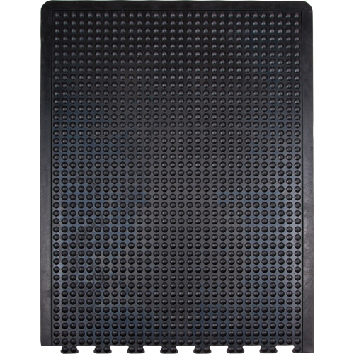 Anti-Fatigue Dome Matting, Bubbled, 3' x 4' x 1/2", Black, Rubber Pathway Supply LP