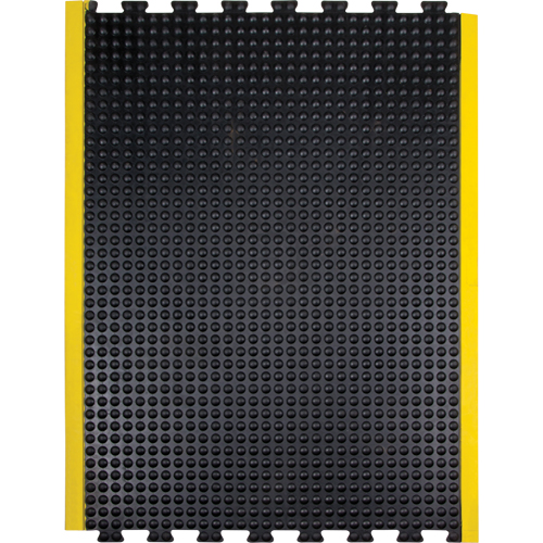 Anti-Fatigue Dome Matting, Bubbled, 3' x 4' x 1/2", Black, Rubber Pathway Supply LP