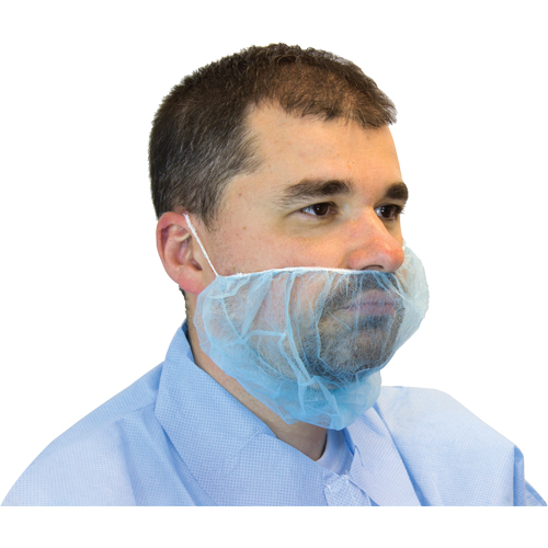 Disposable Beard Covers, Polypropylene, Blue Pathway Supply LP