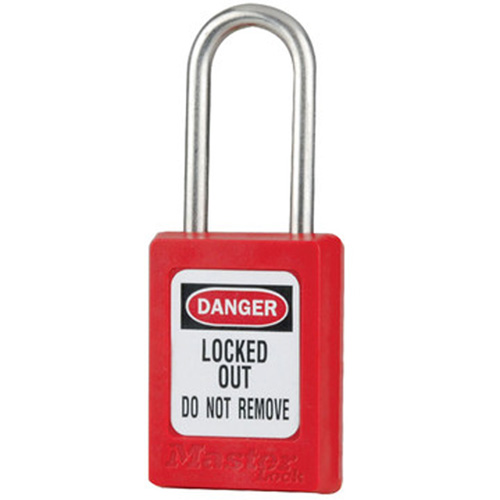 Cadenas de s&eacute;curit&eacute; S31 Zenex, Rouge, Cl&eacute;s identiques, Thermoplastique, Largeur de 1-3/8" Pathway Supply LP