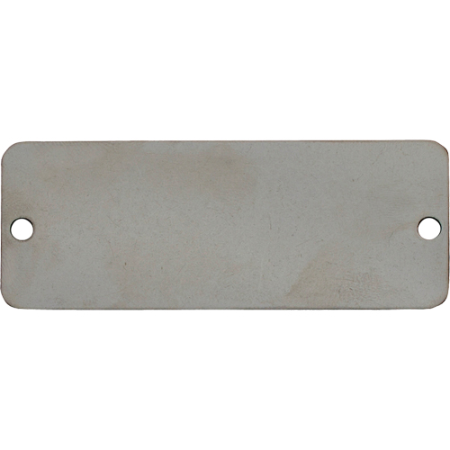 &eacute;tiquettes vierges, Acier inoxydable, 2" la x 1" h Pathway Supply LP