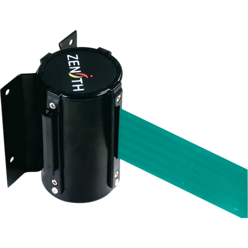 Wall Mount Barrier, Steel, Screw Mount, 7', Green Tape Pathway Supply LP