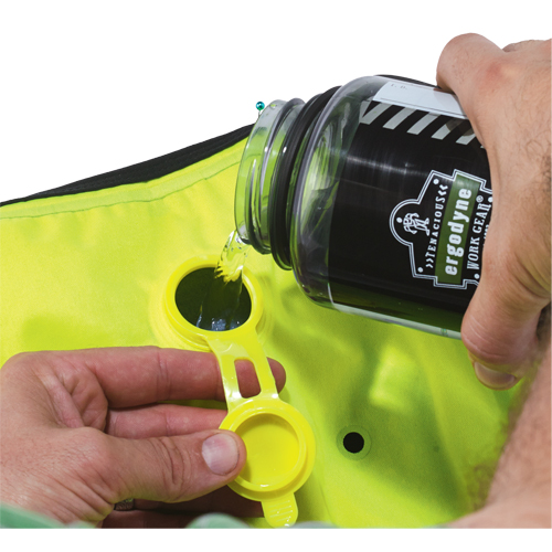 Chill-Its&reg; 6685 Dry Evaporative Cooling Vests, Medium, High Visibility Lime-Yellow Pathway Supply LP