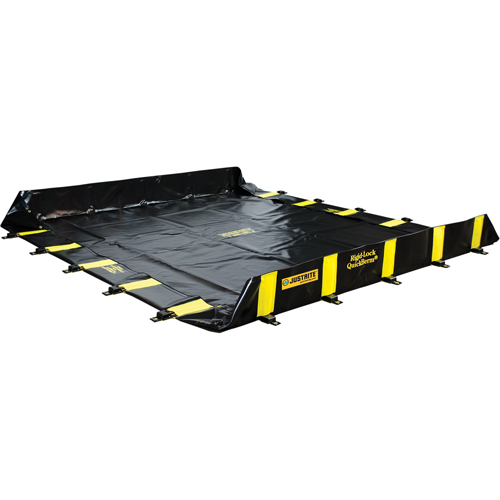 Rigid-Lock QuickBerm&reg;, 745 US gal. Capacity, 10' W x 10' L x 12" H, Stake Wall Pathway Supply LP