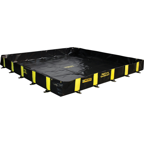 Bermes Rigid-Lock QuickBerm, Capacit&eacute; 1075 gal. US, 12' la x 12' lo x 12" h, Paroi &agrave; piquets Pathway Supply LP