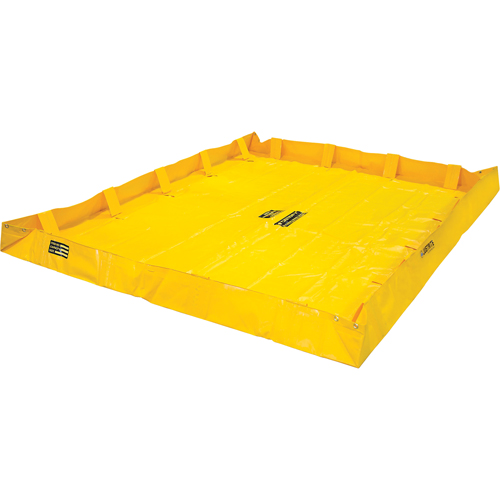 QuickBerm&reg; Lite Containment Berm, 318 US gal. Capacity, 8' W x 8' L x 8" H, Snap-Up Bracket Pathway Supply LP