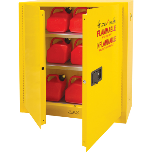 Armoire pour produits inflammables, 24 gal., 2 Porte(s), 43" La x 44" h x 12" p Pathway Supply LP