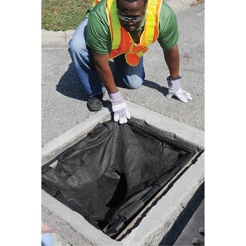 Square Ultra-Drain Guard&reg; Catch Basin Insert with Overflow Port, Oil & Sediment, 16" - 28" L x 20" - 36" W Pathway Supply LP