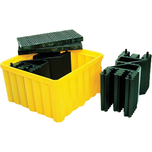 Ultra-IBC Spill Pallet&reg; with Drain, 400 US gal. Spill Capacity, 58.75" x 58.75" x 33" Pathway Supply LP