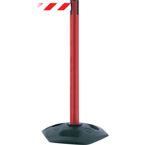 Single Line Heavy Duty Receiver Post, 38" High, Black Pathway Supply LP