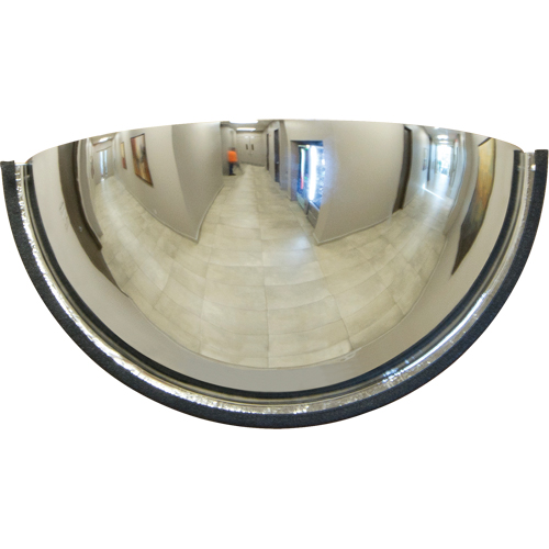 Miroir en d&ocirc;me 180°, Demi-d&ocirc;me, Dessus ferm&eacute;, Diam&egrave;tre 18" Pathway Supply LP