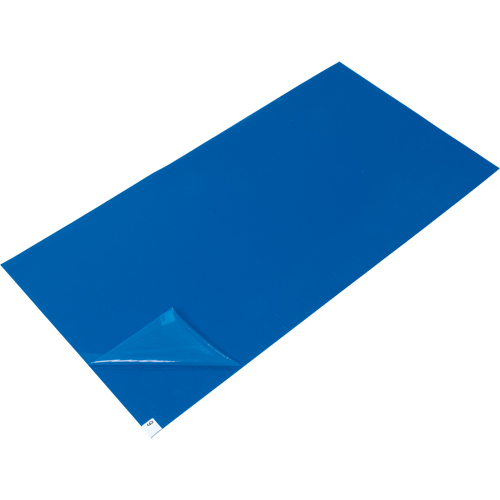 Peel-Away Cleanroom Mat Refills, 1.57 mils Thick, 2' W, 3-3/4' L x Blue Pathway Supply LP
