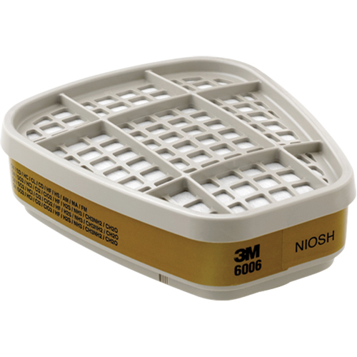 6000 Series Respirator Cartridges, Gas/Vapour Cartridge, Multi-Gas/Vapour Pathway Supply LP